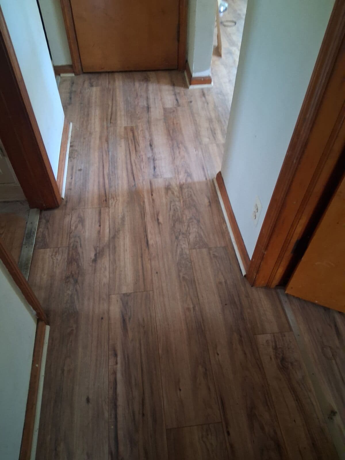 After: Hallway cleared and clean
